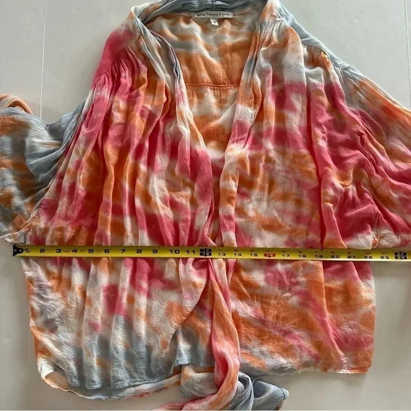 Young‎ Fabulous & Broke Ty Die Tie At Waist Blouse Small - Picture 7 of 8